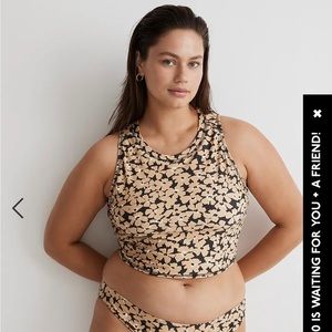 {Madewell} Tank Top Rash-guard Swim Top NWT